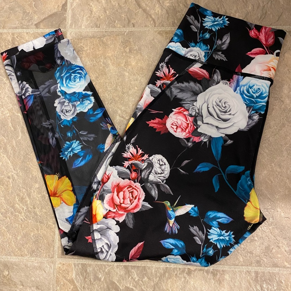 Zyia Active Floral Mesh Hi-Rise 7/8 24” leggings